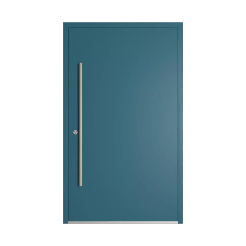 RAL 5025 Pearl Gentian blue entry-doors models-of-door-fillings adezo wilno  