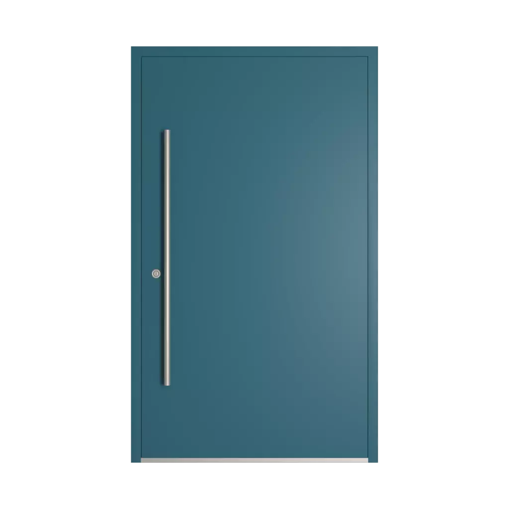 RAL 5025 Pearl Gentian blue entry-doors models-of-door-fillings dindecor 6120-pwz  