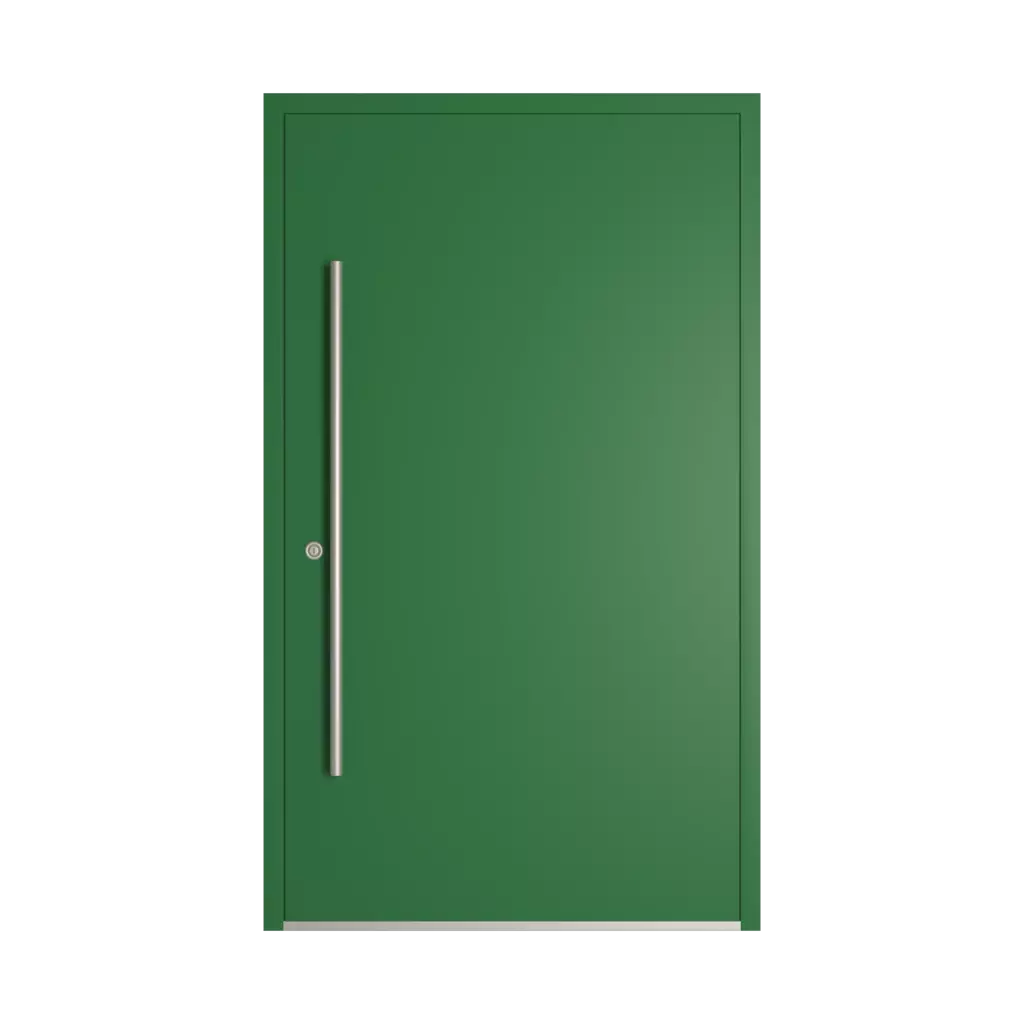 RAL 6001 Emerald green entry-doors models-of-door-fillings dindecor model-6129  