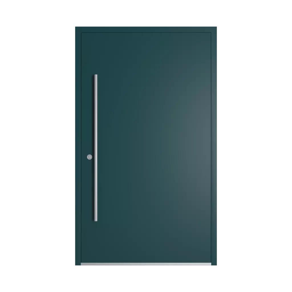 RAL 6004 Blue green entry-doors models-of-door-fillings dindecor 6023-pvc  