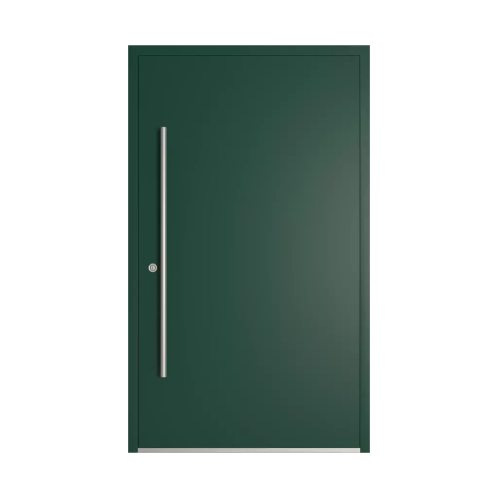 RAL 6005 Moss green entry-doors models-of-door-fillings dindecor sl01  