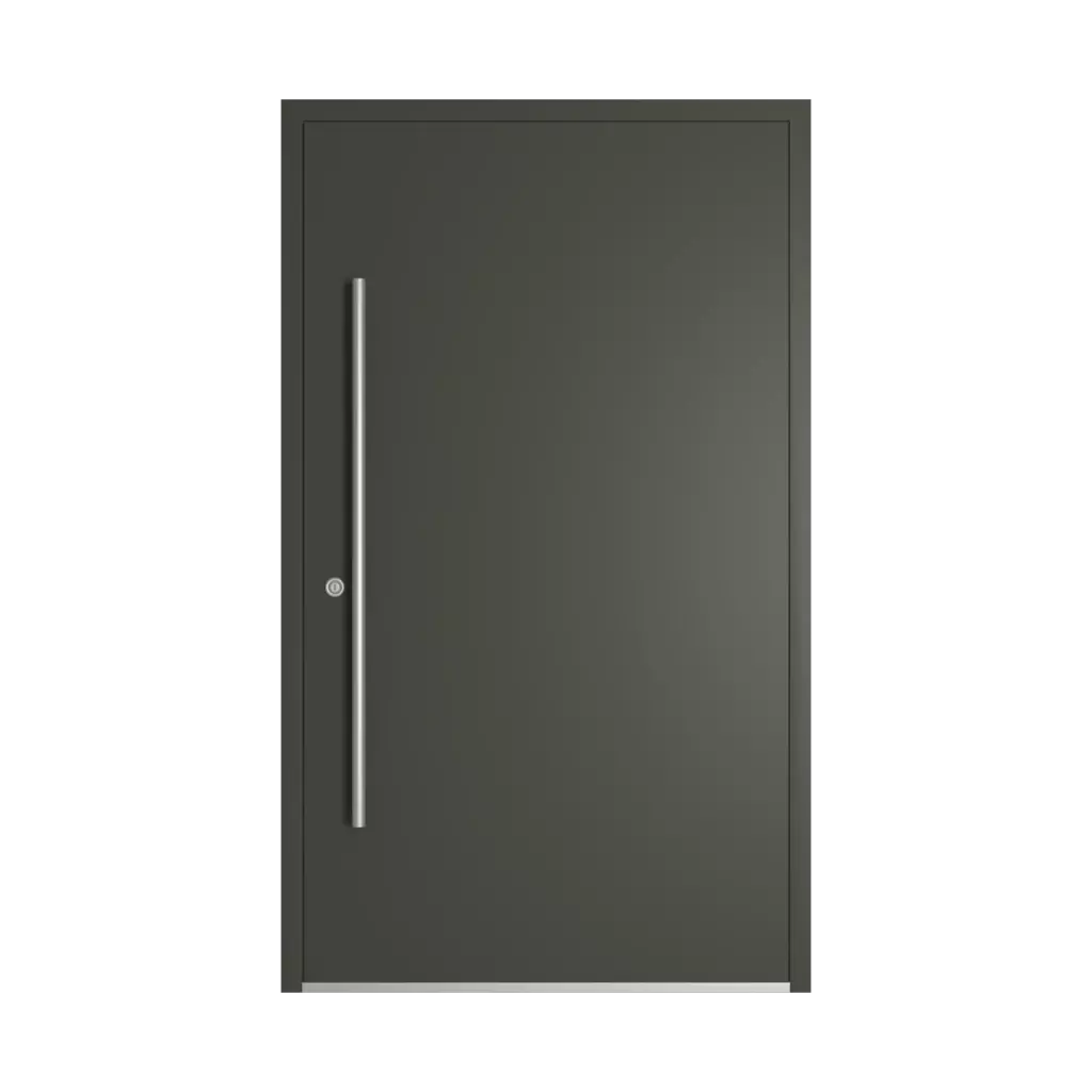 RAL 6006 Grey olive entry-doors models-of-door-fillings dindecor model-6129  