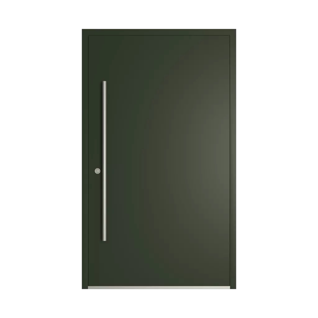 RAL 6007 Bottle green entry-doors models-of-door-fillings dindecor 6013-pvc-black  