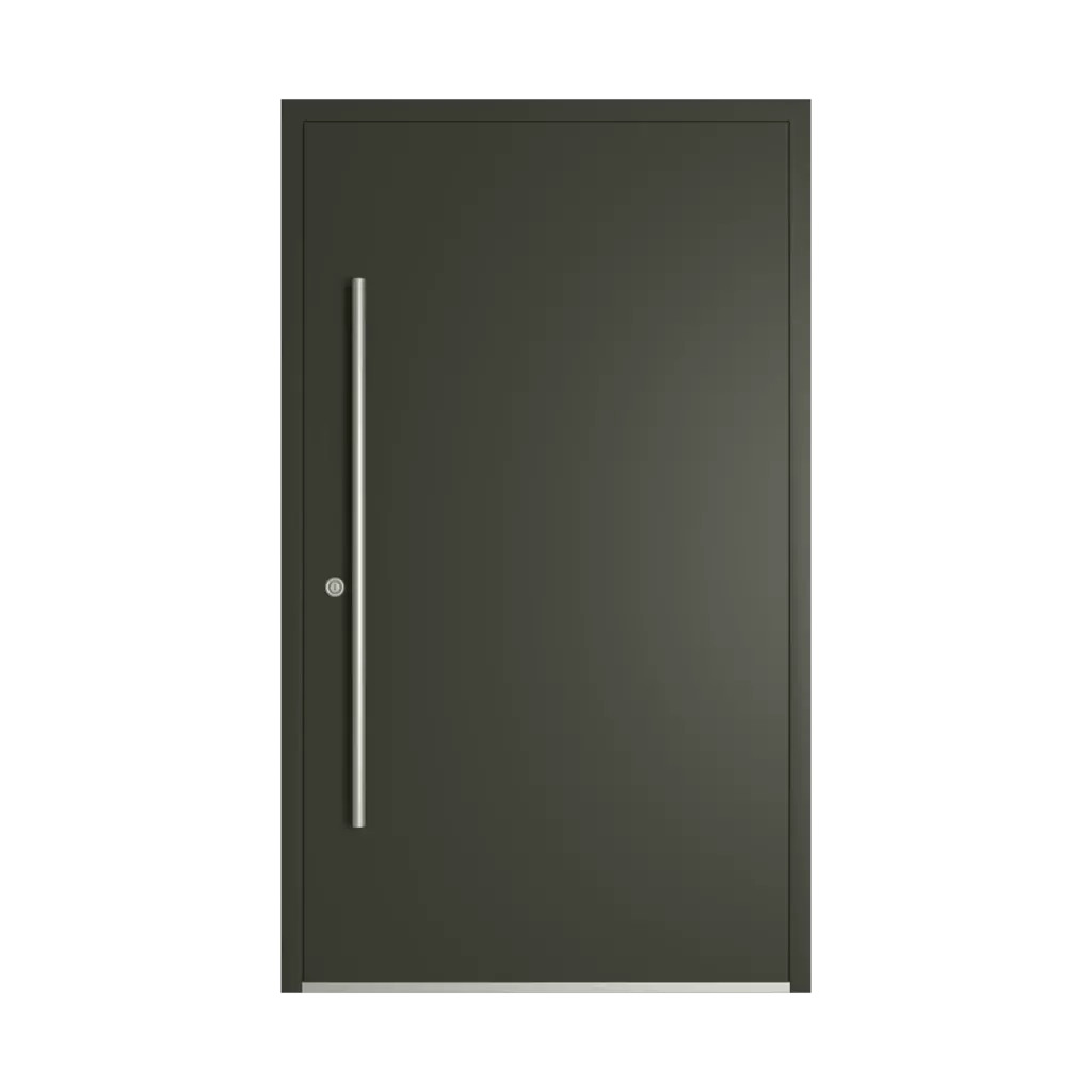 RAL 6008 Brown green entry-doors models-of-door-fillings dindecor 6024-pvc  