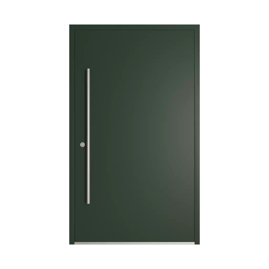 RAL 6009 Fir green entry-doors models-of-door-fillings dindecor 6004-pvc  