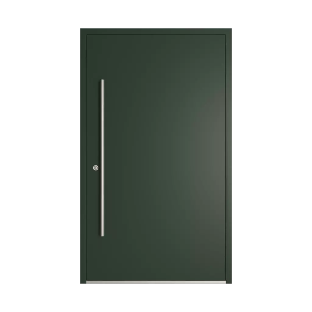 RAL 6009 Fir green entry-doors models-of-door-fillings dindecor model-5041  