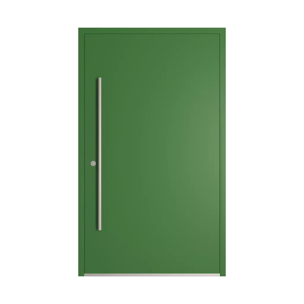 RAL 6010 Grass green entry-doors models-of-door-fillings dindecor 6008-pvc  