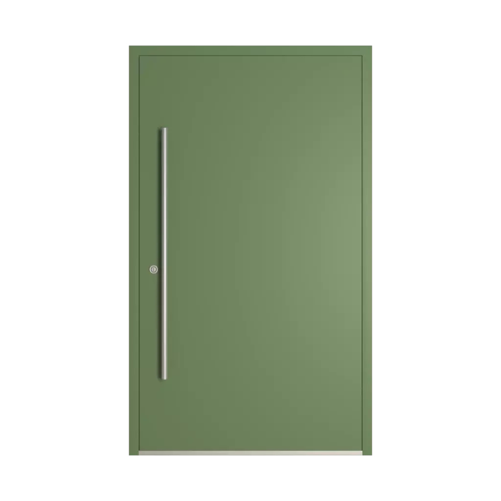 RAL 6011 Reseda green entry-doors models-of-door-fillings dindecor sl01  