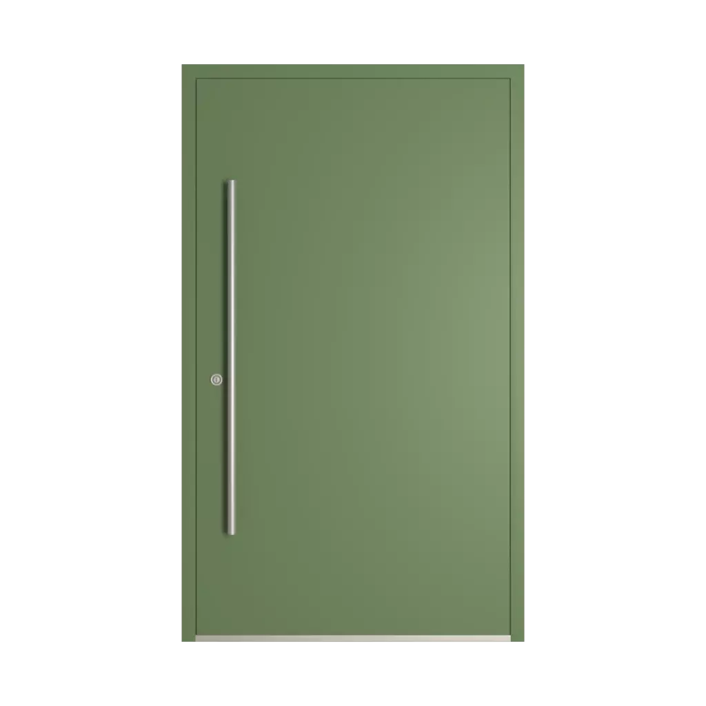 RAL 6011 Reseda green entry-doors models-of-door-fillings dindecor cl10  