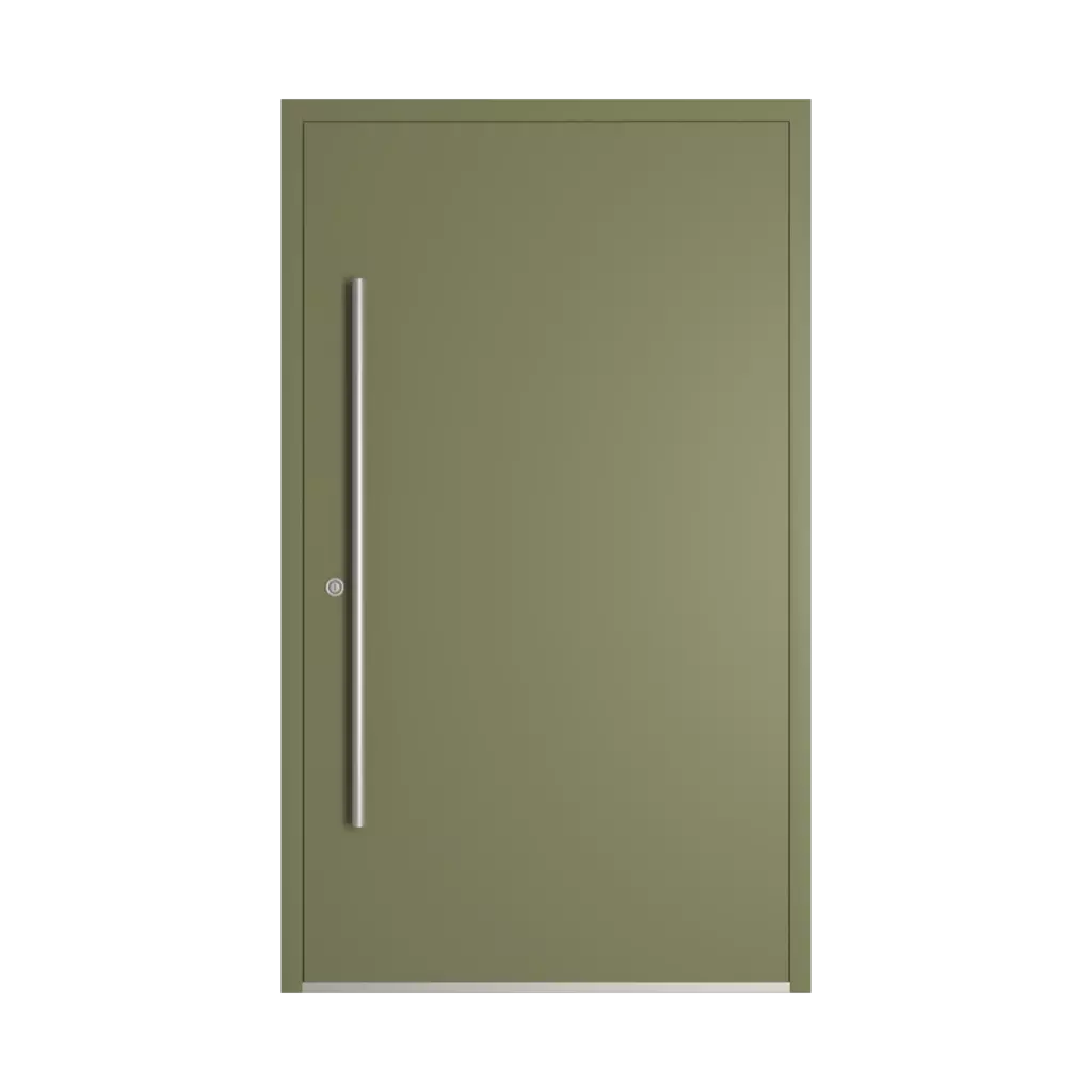 RAL 6013 Reed green entry-doors models-of-door-fillings adezo wilno  