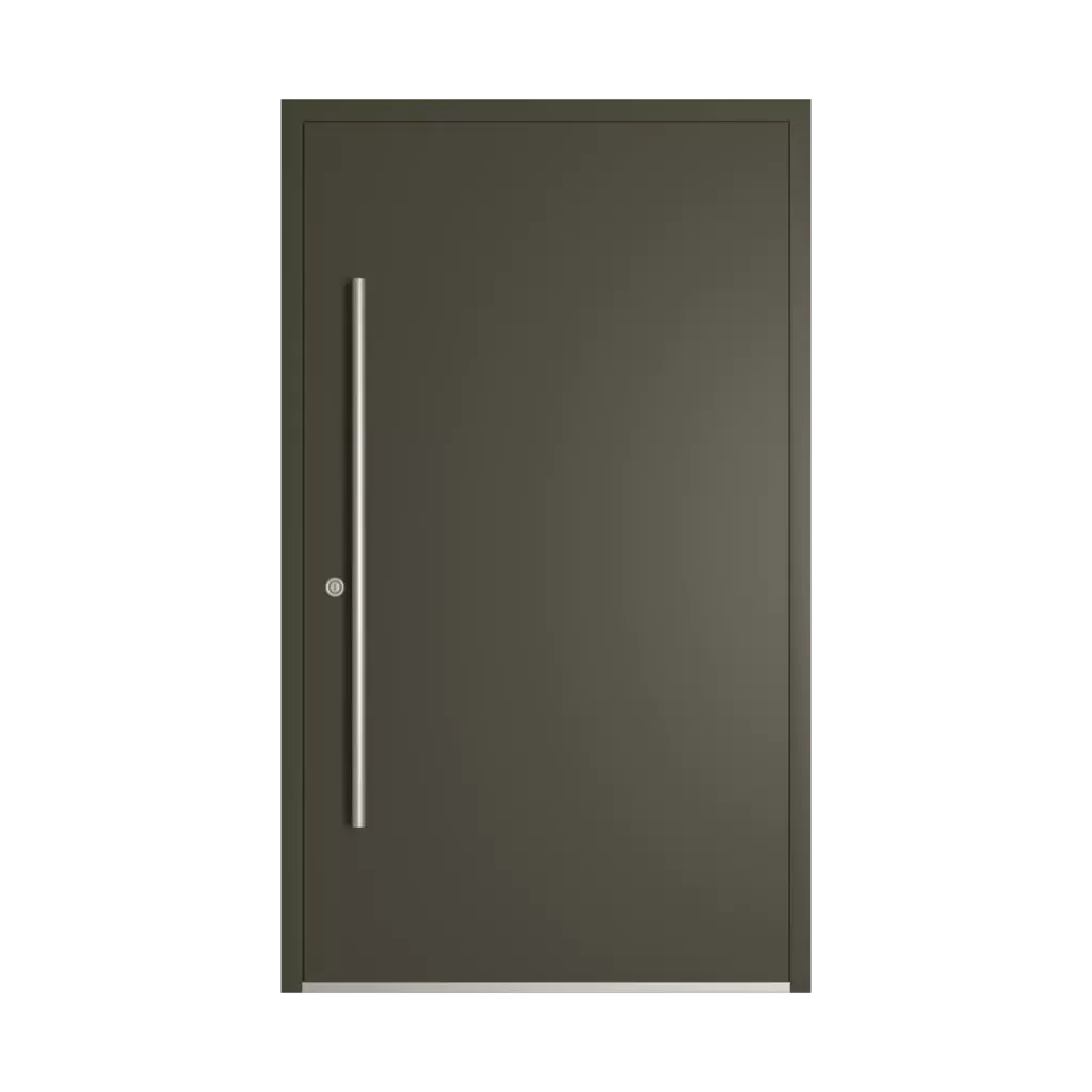 RAL 6014 Yellow olive entry-doors models-of-door-fillings dindecor 6124-pwz  
