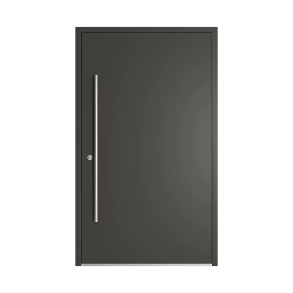 RAL 6015 Black olive entry-doors models-of-door-fillings dindecor 2802-pvc  