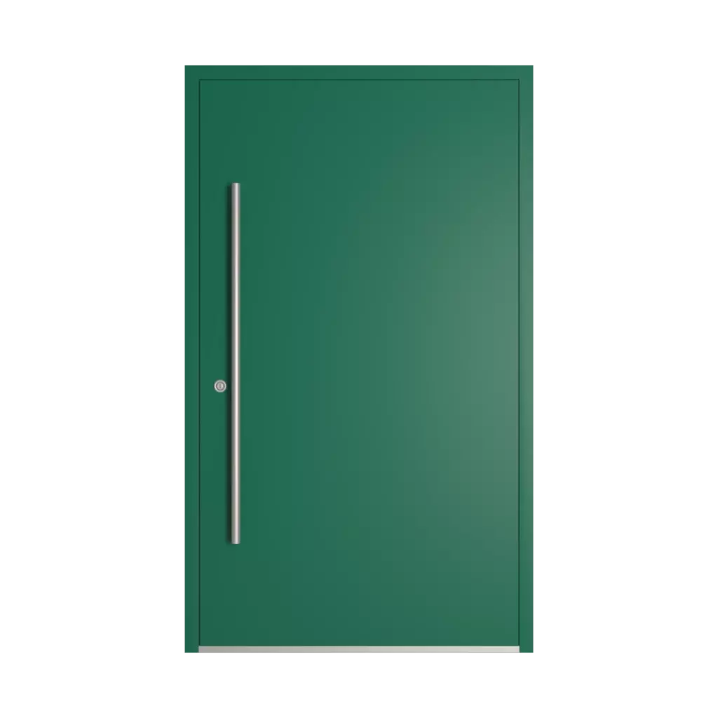 RAL 6016 Turquoise green entry-doors models-of-door-fillings dindecor 6124-pwz  