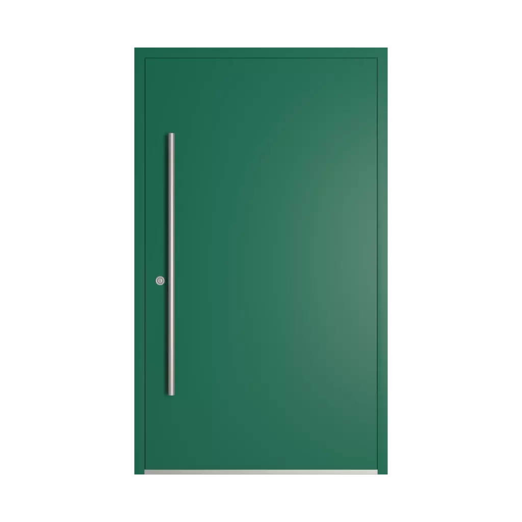 RAL 6016 Turquoise green entry-doors models-of-door-fillings dindecor 6116-pwz  