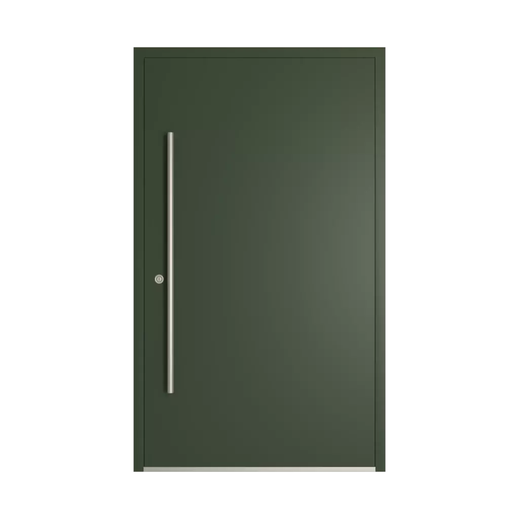 RAL 6020 Chrome green entry-doors models-of-door-fillings dindecor sl01  