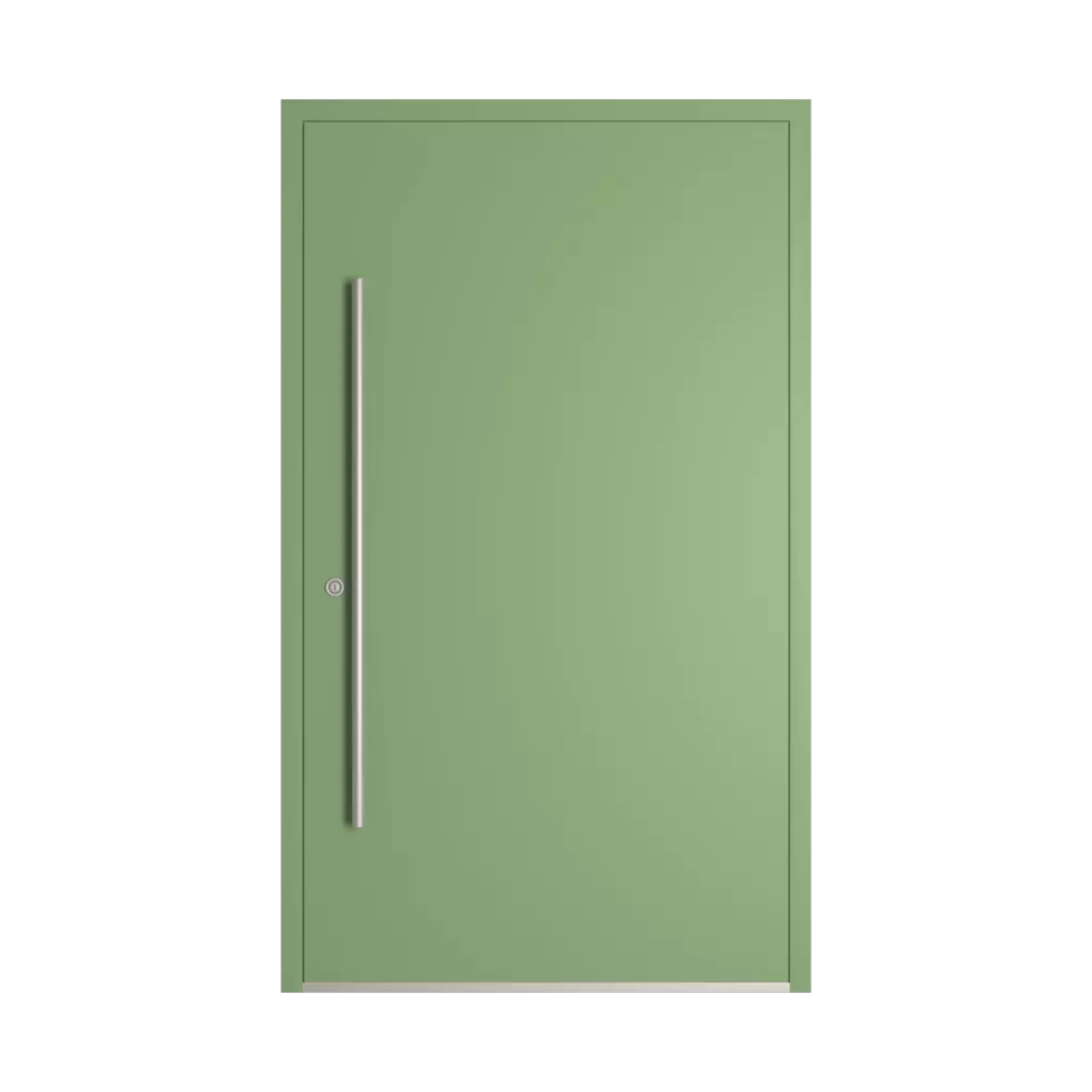 RAL 6021 Pale green entry-doors models-of-door-fillings dindecor ll01  