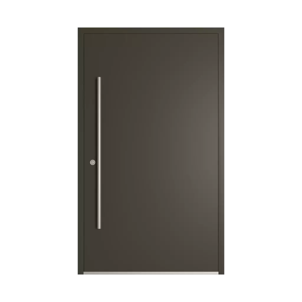 RAL 6022 Olive drab entry-doors models-of-door-fillings dindecor ll01  