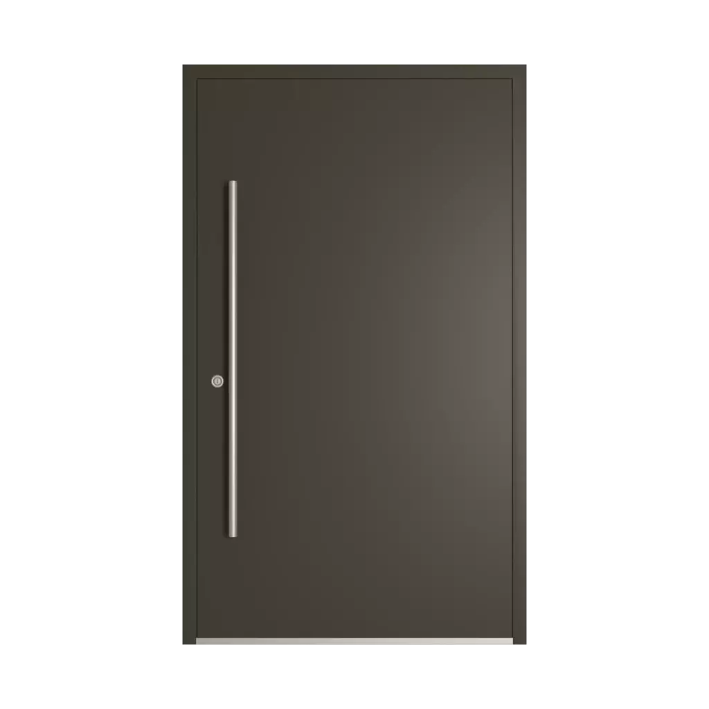 RAL 6022 Olive drab entry-doors models-of-door-fillings dindecor 6004-pvc  