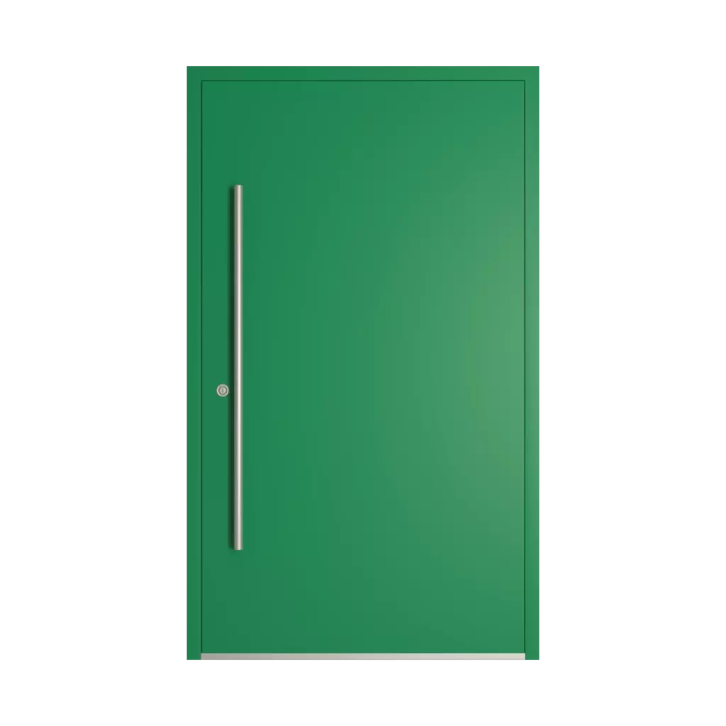 RAL 6024 traffic green entry-doors models-of-door-fillings dindecor sk05-corten  