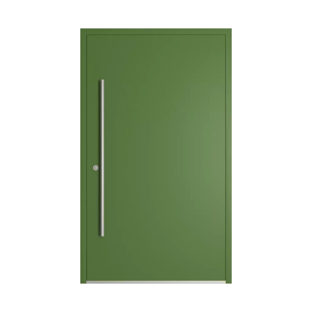 RAL 6025 Fern green entry-doors models-of-door-fillings dindecor 6008-pvc  