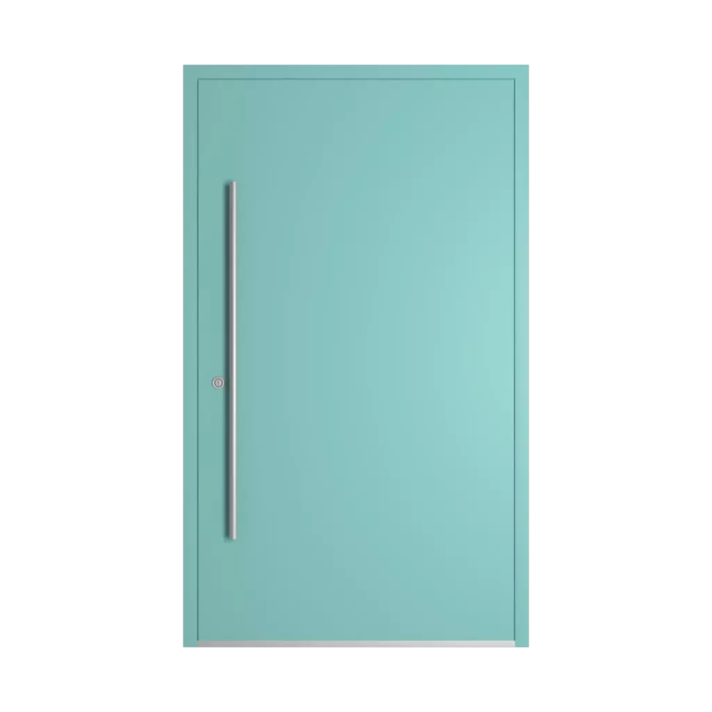 RAL 6027 Light green entry-doors models-of-door-fillings dindecor 6032-pvc  