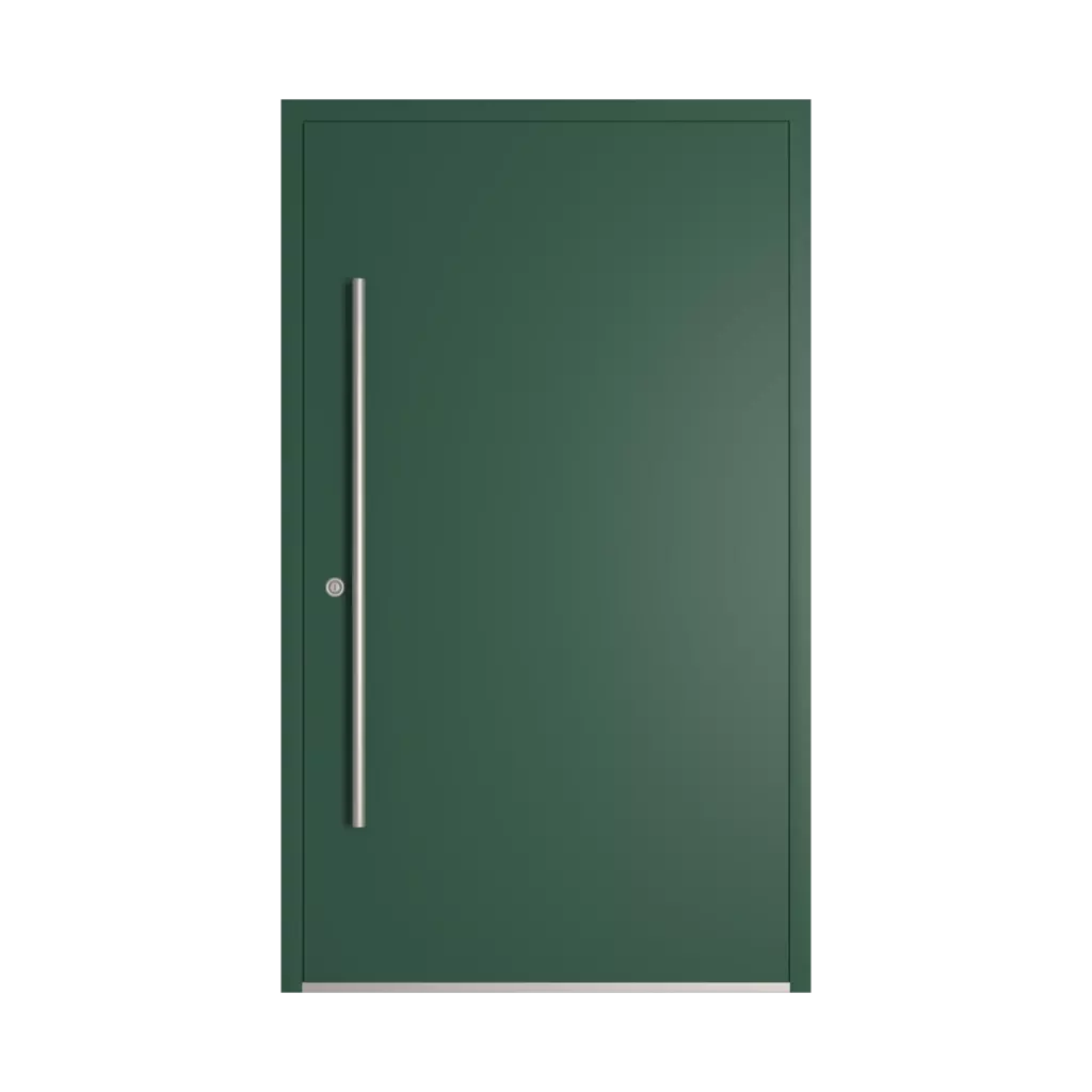 RAL 6028 Pine green entry-doors models-of-door-fillings dindecor ll01  