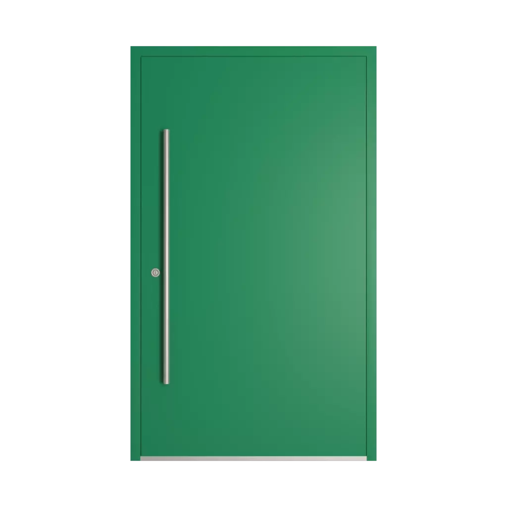 RAL 6032 Signal green entry-doors models-of-door-fillings dindecor 6002-black-pvc  