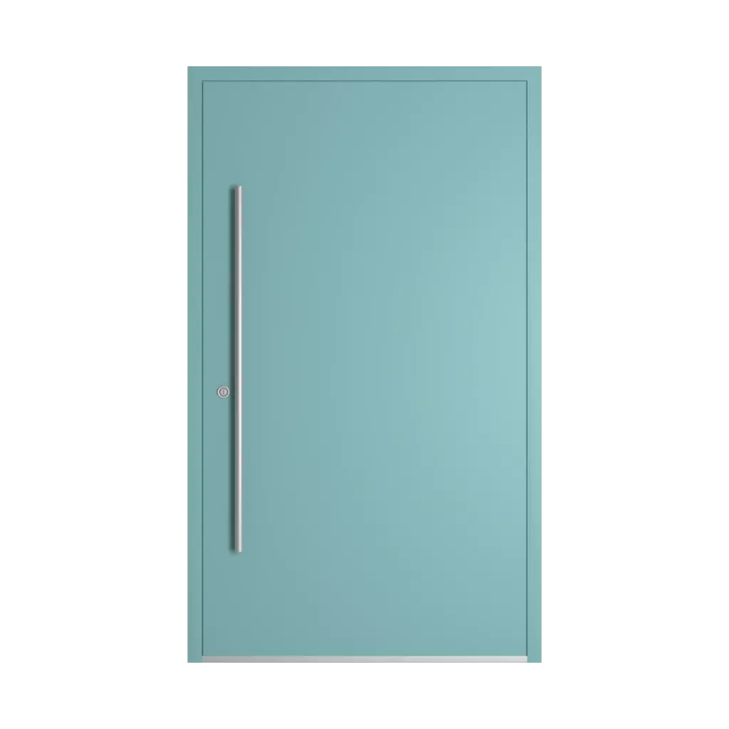 RAL 6034 Pastel turquoise entry-doors models-of-door-fillings dindecor 6120-pwz  