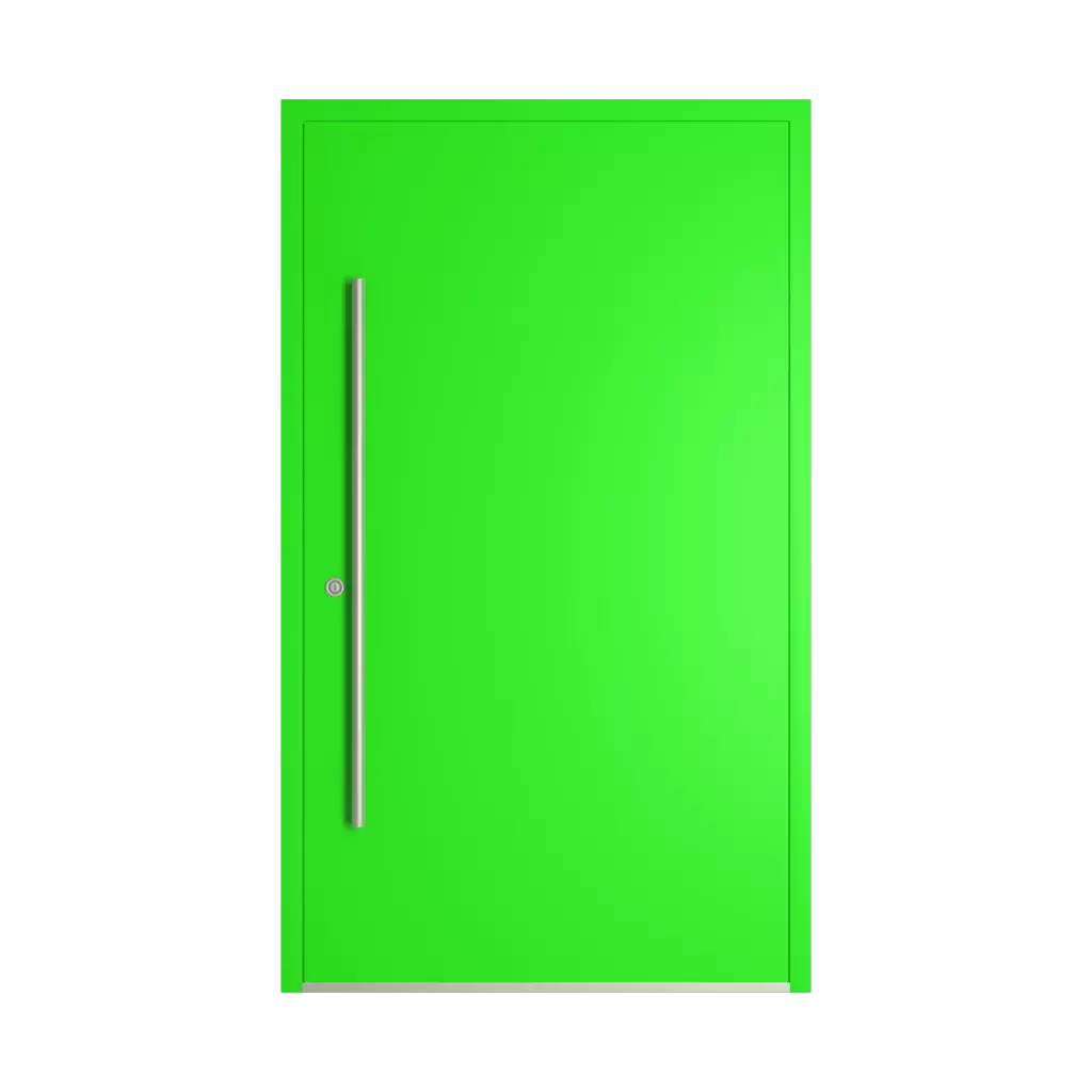 RAL 6037 Pure green entry-doors models-of-door-fillings adezo kopenhaga  