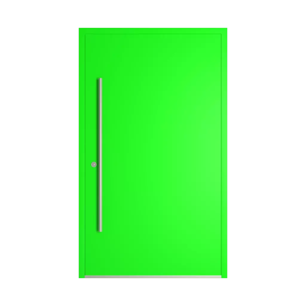 RAL 6038 Luminous green entry-doors models-of-door-fillings adezo wilno  