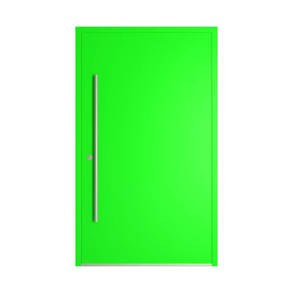 RAL 6038 Luminous green entry-doors models-of-door-fillings dindecor model-6129  