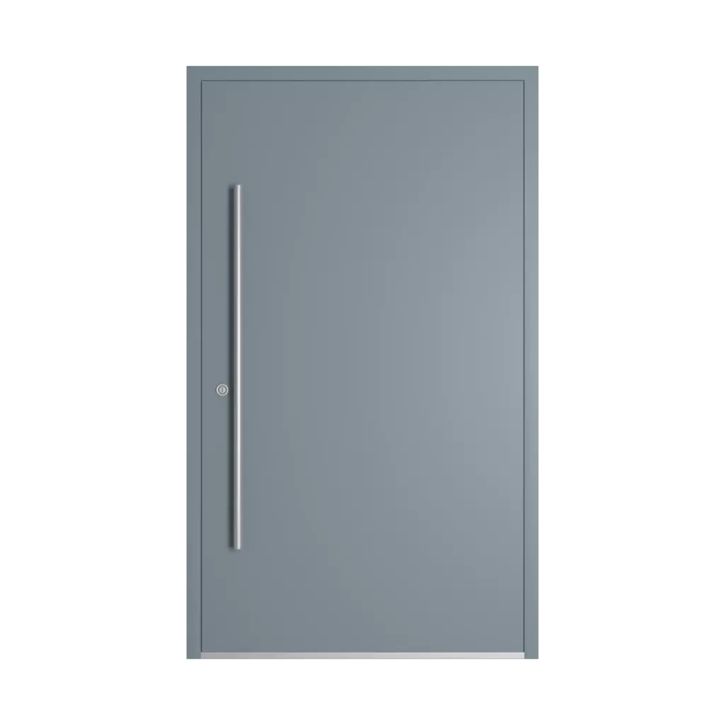 RAL 7000 Squirrel grey entry-doors models-of-door-fillings dindecor 6124-pwz  