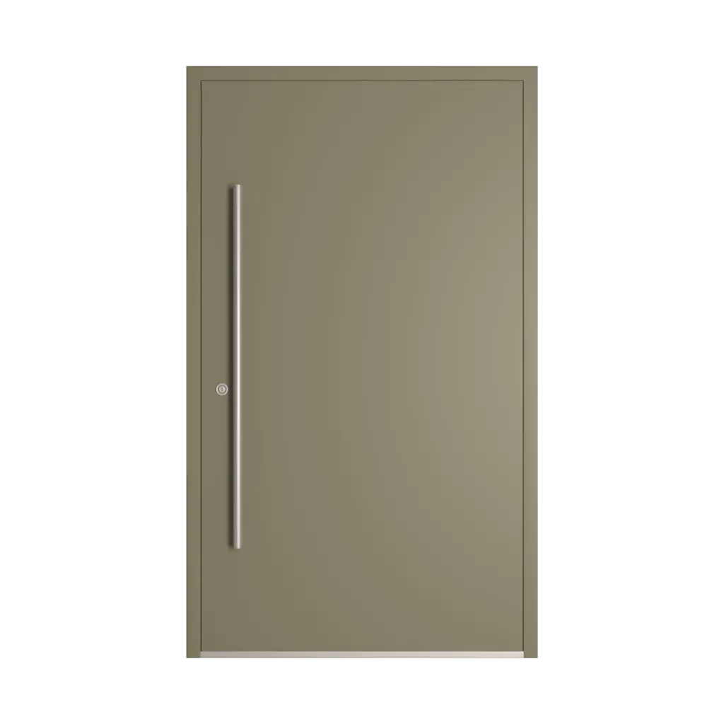 RAL 7002 Olive grey entry-doors models-of-door-fillings adezo wilno  