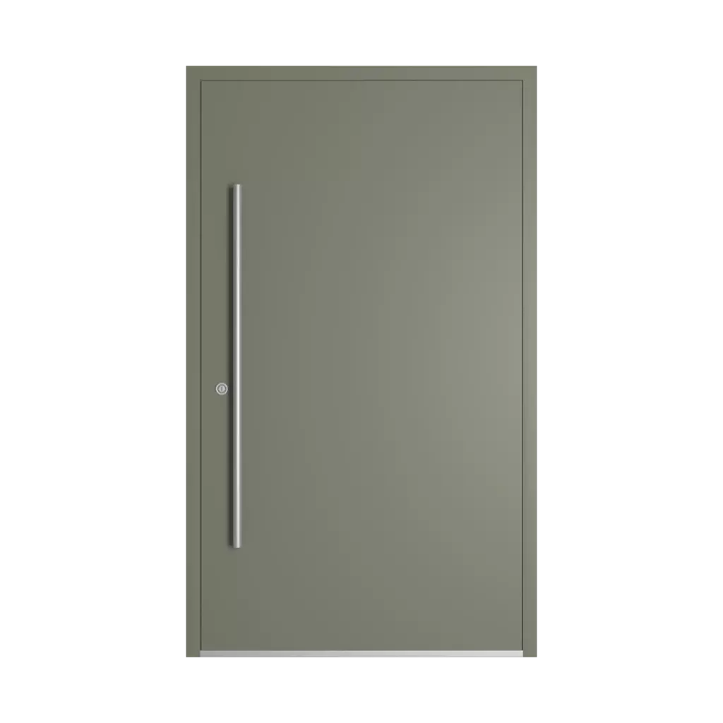 RAL 7003 Moss grey entry-doors models-of-door-fillings dindecor ll01  