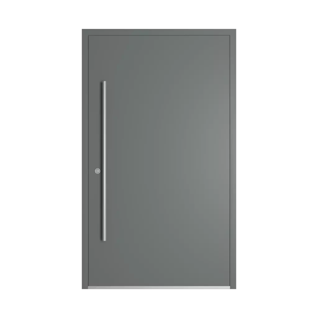 RAL 7005 Mouse Gray entry-doors models-of-door-fillings dindecor 6124-pwz  