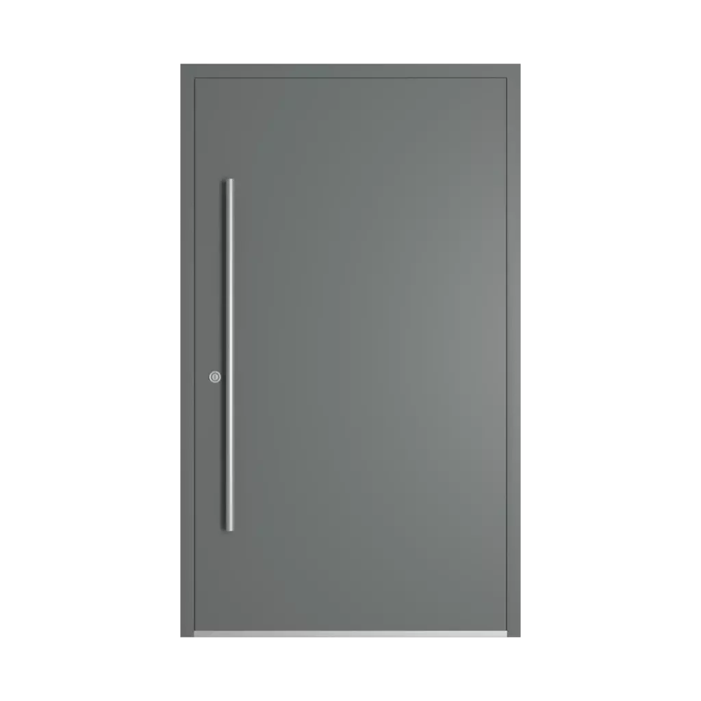 RAL 7005 Mouse Gray entry-doors models-of-door-fillings dindecor 1301-black  