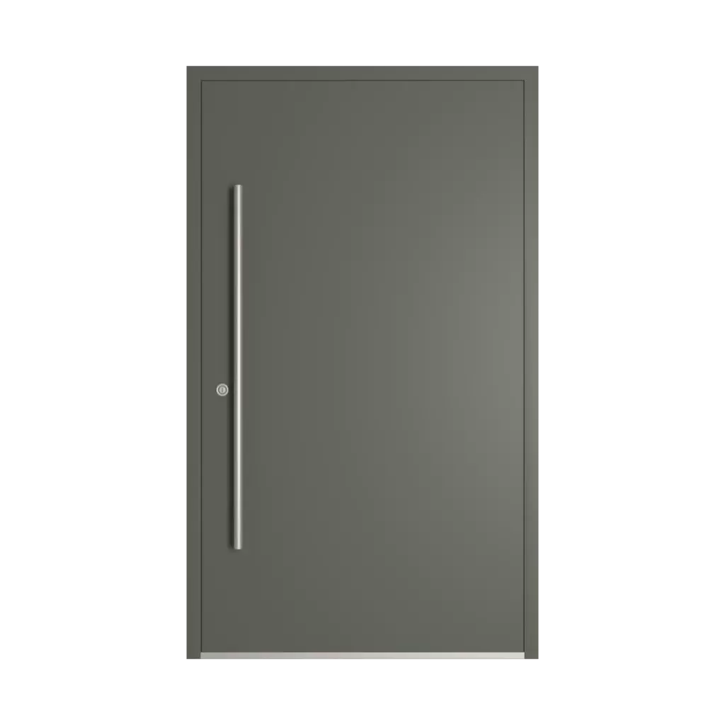 RAL 7009 Green grey entry-doors models-of-door-fillings cdm model-8  