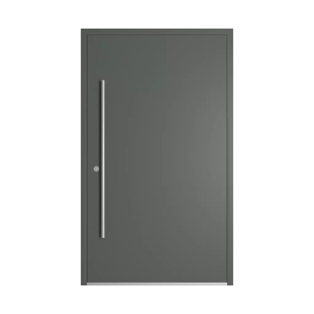 RAL 7010 Tarpaulin grey entry-doors models-of-door-fillings dindecor 6005-pvc-black  