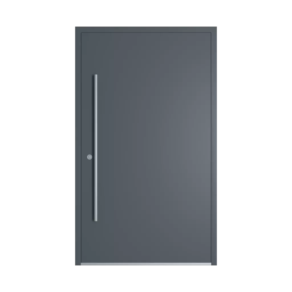 RAL 7011 Iron grey entry-doors models-of-door-fillings dindecor 6116-pwz  