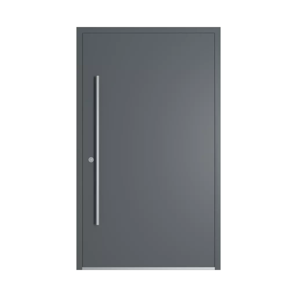 RAL 7012 Basalt grey entry-doors models-of-door-fillings dindecor 6124-pwz  