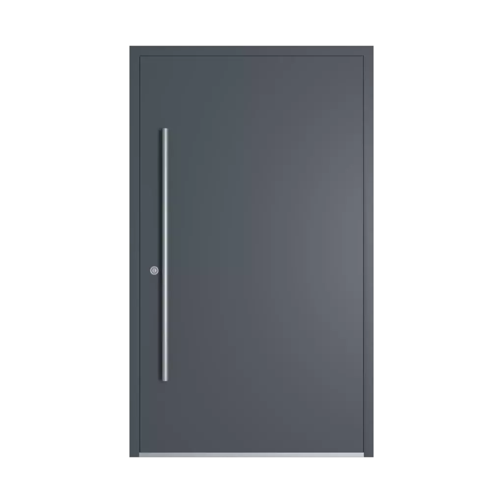 RAL 7015 Slate grey entry-doors models-of-door-fillings dindecor 6011-pvc-black  