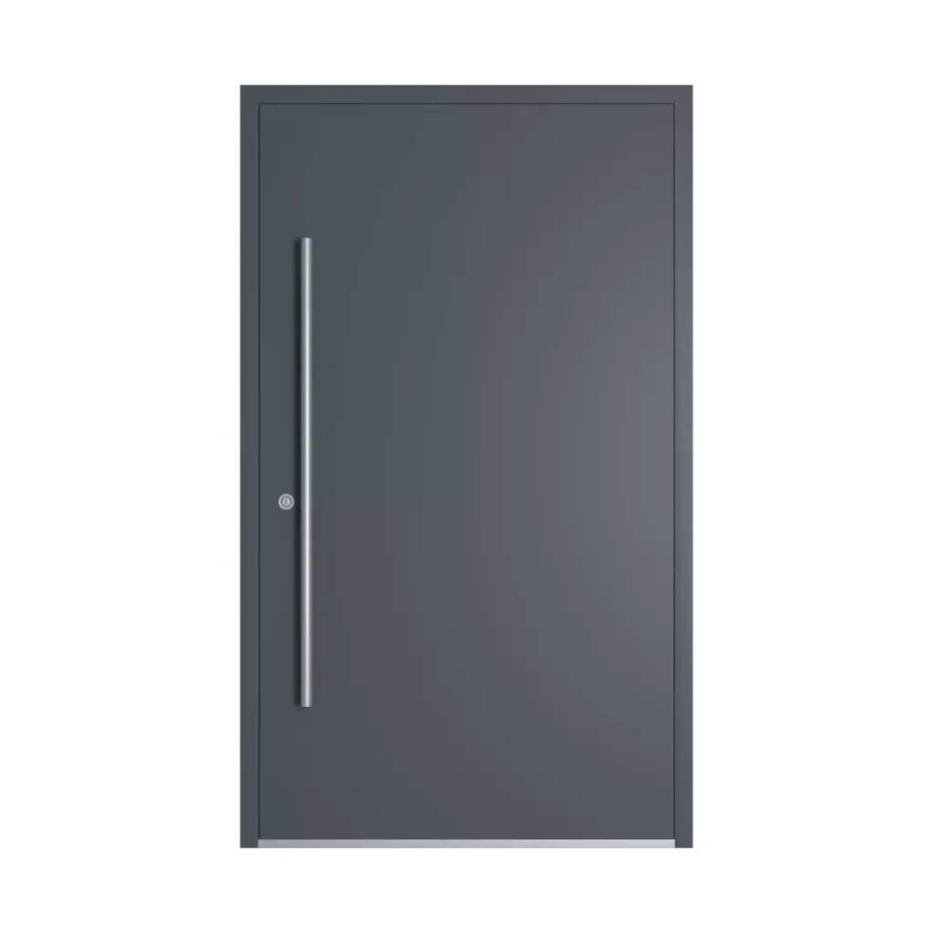 RAL 7015 Slate grey entry-doors models-of-door-fillings dindecor model-6129  