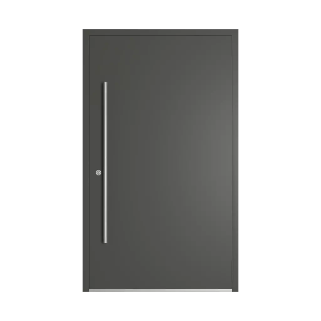 RAL 7022 Umbra grey entry-doors models-of-door-fillings dindecor sl01  