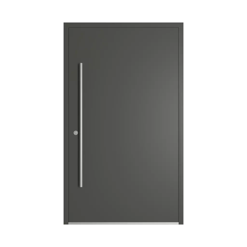 RAL 7022 Umbra grey entry-doors models-of-door-fillings dindecor cl03  