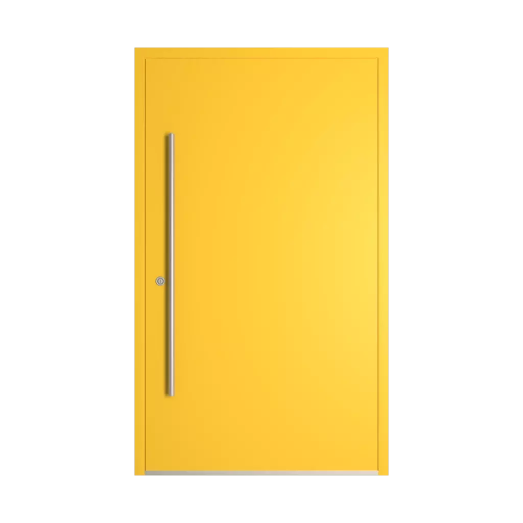 RAL 1018 Zinc yellow entry-doors models-of-door-fillings dindecor ll01  