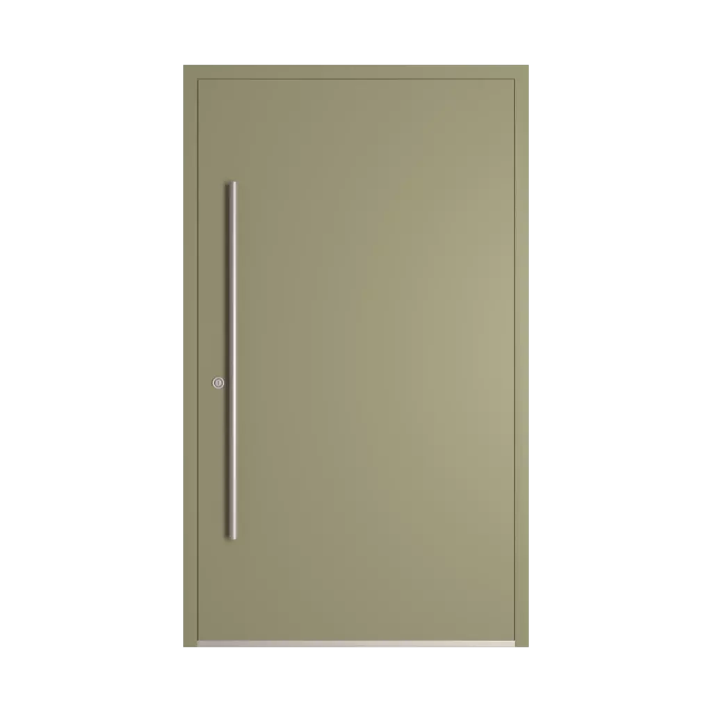 RAL 7034 Yellow grey entry-doors models-of-door-fillings adezo wilno  