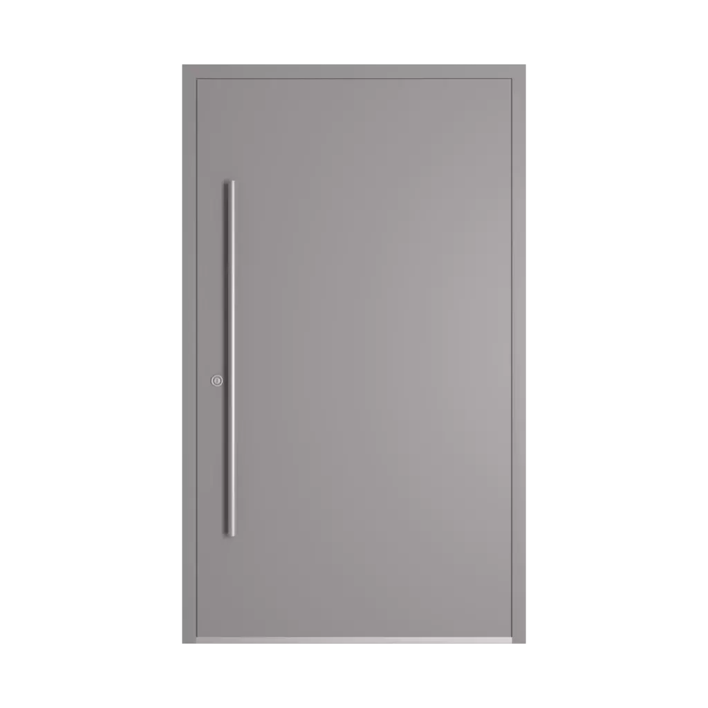 RAL 7036 Platinum grey entry-doors models-of-door-fillings dindecor 6003-pvc  