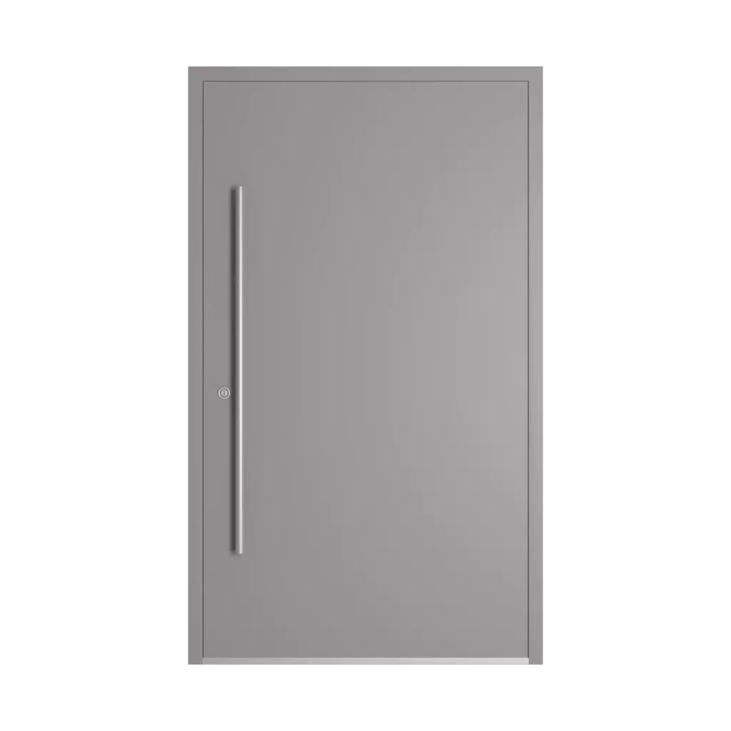 RAL 7036 Platinum grey entry-doors models-of-door-fillings dindecor model-6129  