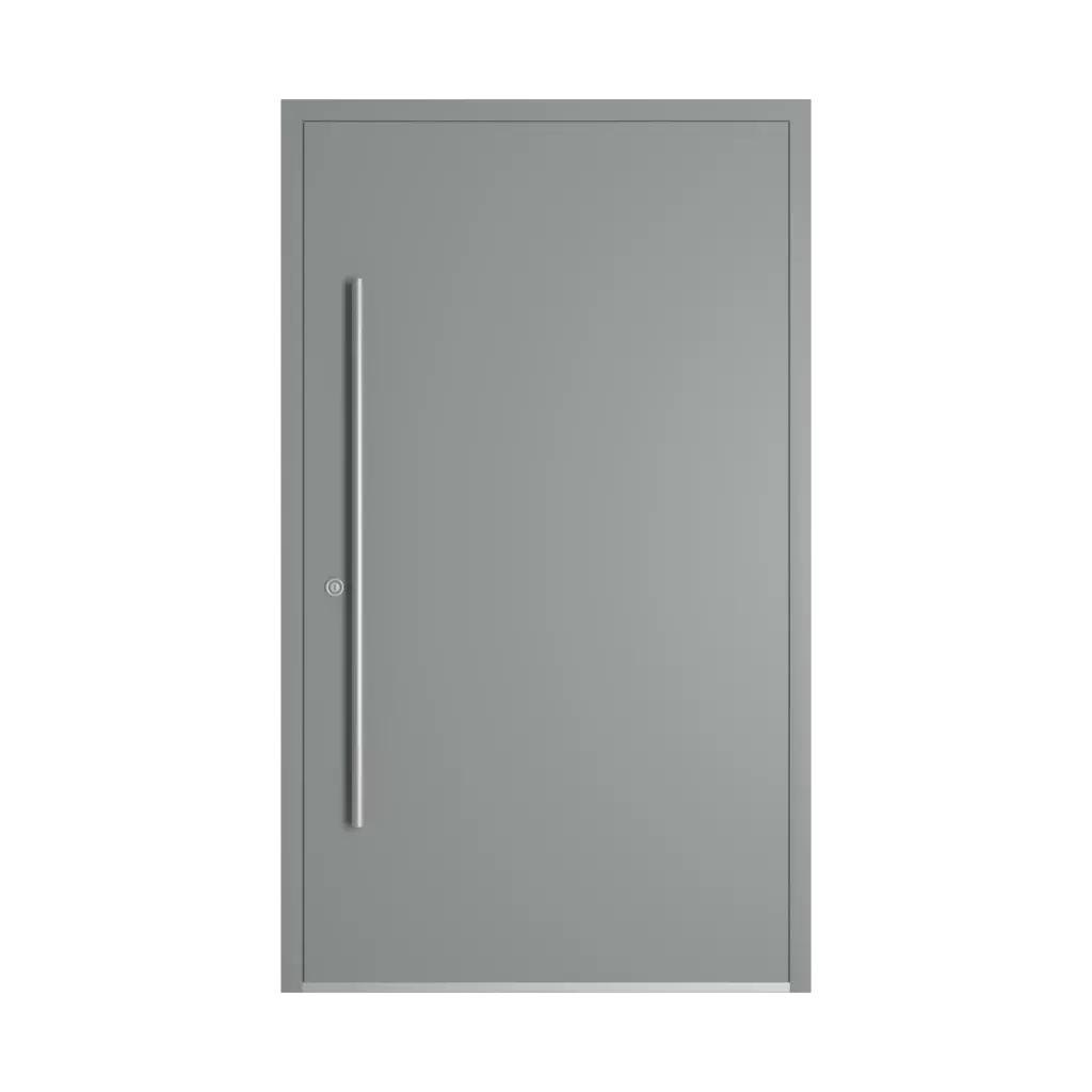 RAL 7042 Traffic grey A entry-doors models-of-door-fillings dindecor 2802-pvc  