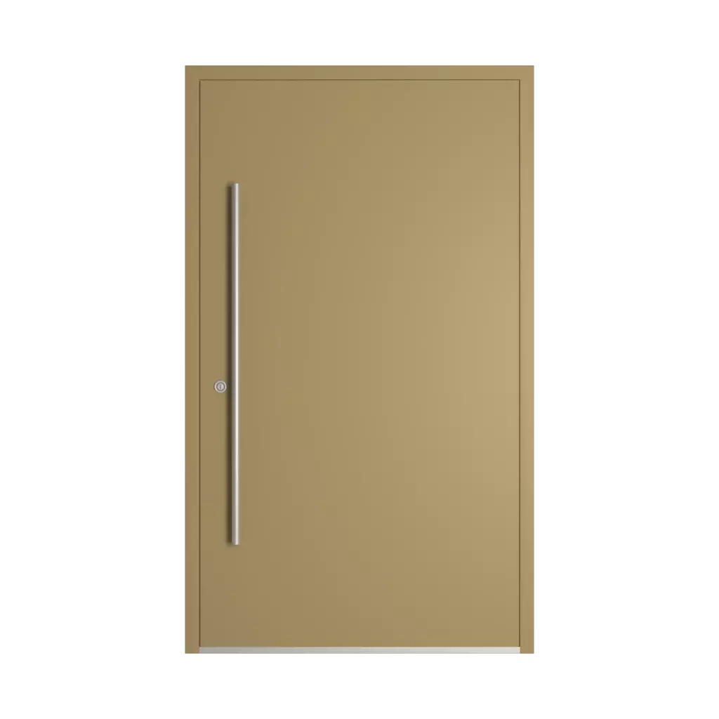 RAL 1020 Olive yellow entry-doors models-of-door-fillings dindecor 6005-pvc-black  